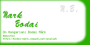 mark bodai business card
